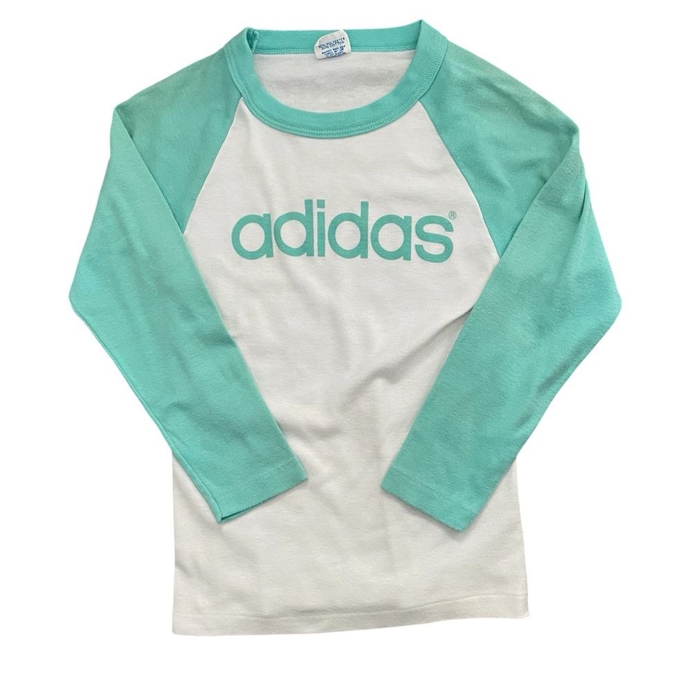 Vintage 80s Adidas baseball raglan tee